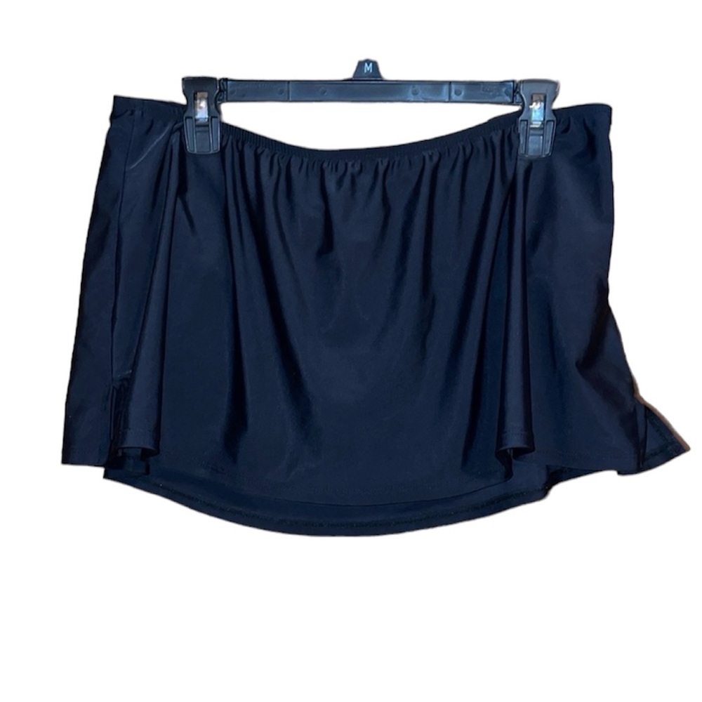 •CATALINA•NWOT BLACK WOMENS SKIRT BIKINI BOTTOM SIZE 1X (16W)